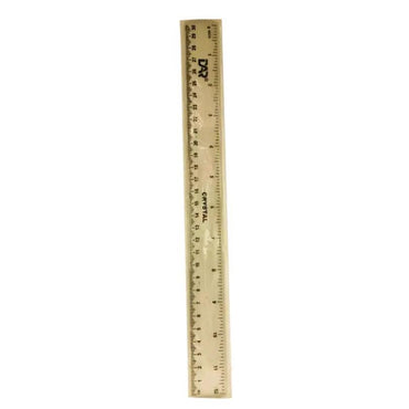 Crystal 12" Inch 30" cm Large Measurement Ruler - Transparency White thestationers